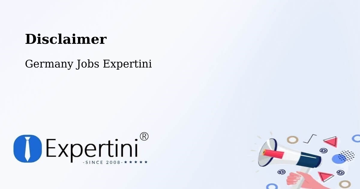 Disclaimer – Versmold - Germany Jobs Expertini