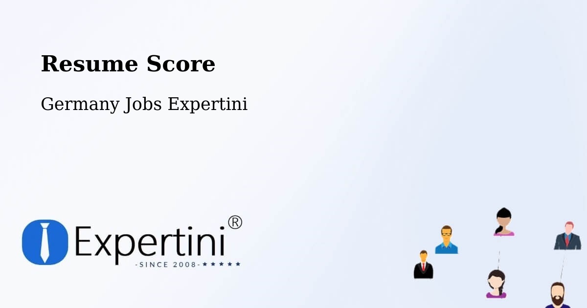 Resume Score & Job Description Match Tool – Versmold - Germany Jobs Expertini